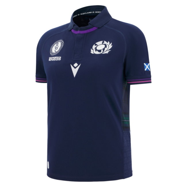 2025-2026 Scotland Home WRWC Poly Rugby Shirt (Your Name)