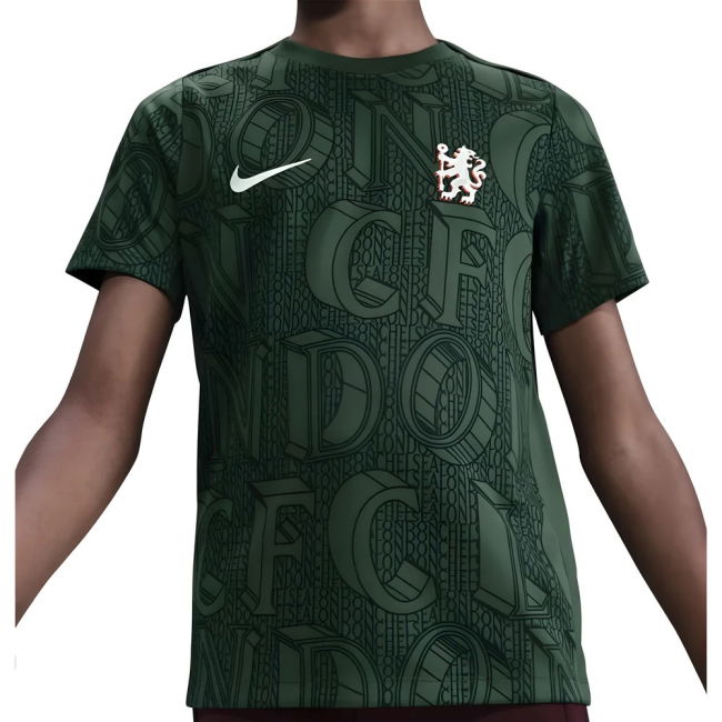 2025-2026 Chelsea Pre Match Shirt (Green) - Kids (Neto 7)