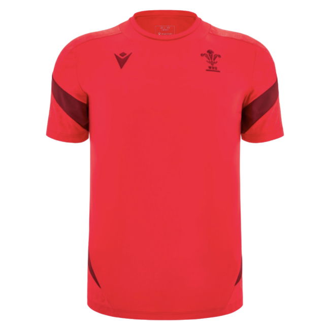 2025-2026 Wales WRU Player Training Shirt (Red) - Kids (Your Name)