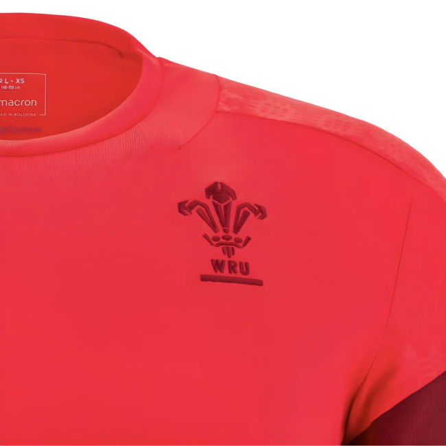 2025-2026 Wales WRU Player Training Shirt (Red) - Kids