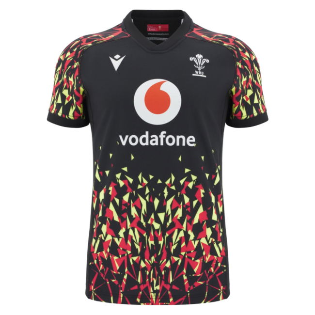 2025-2026 Wales WRU Rugby Training Jersey (Black) (Your Name)