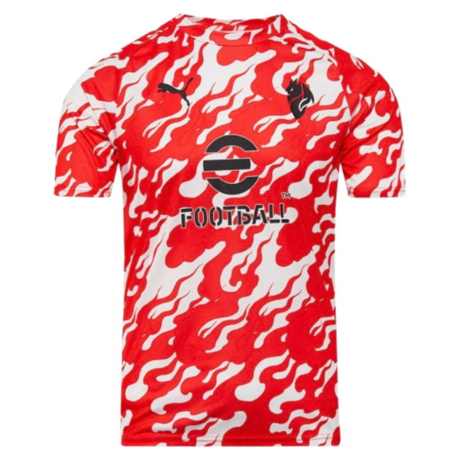 2025-2026 AC Milan Warm Up Jersey (White) (Your Name)