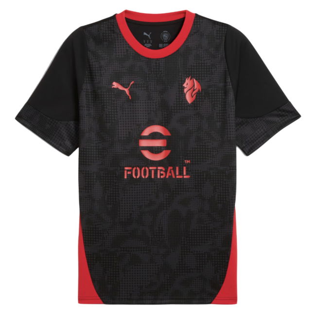 2025-2026 AC Milan Training Jersey (Black) (Pavlovic 31)