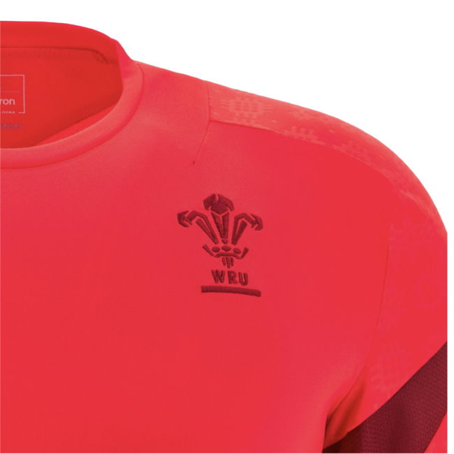 2025-2026 Wales WRU Rugby LS Player Training Shirt (Red)