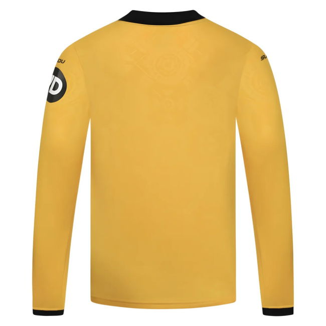 2025-2026 Wolves Long Sleeve Home Shirt - Kids