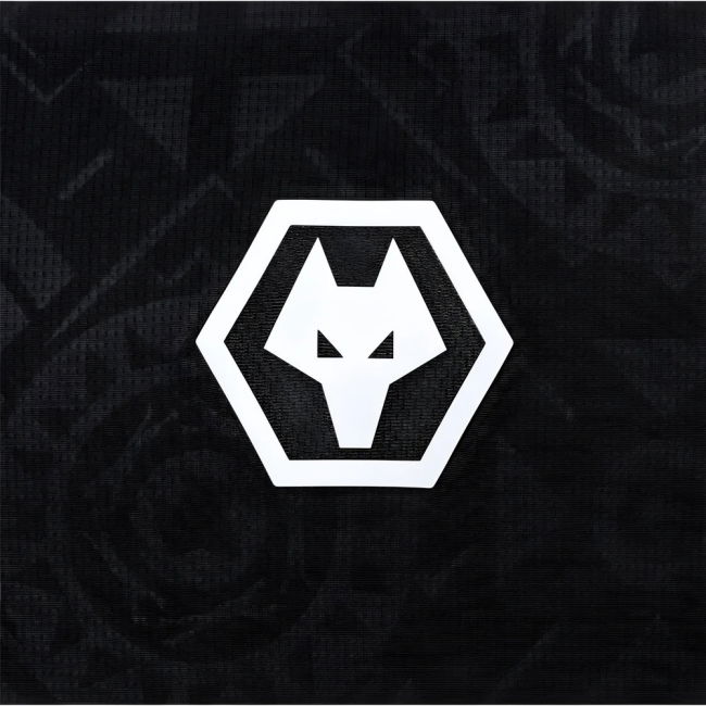 2025-2026 Wolves Goalkeeper Home Shirt (Black) - Kids