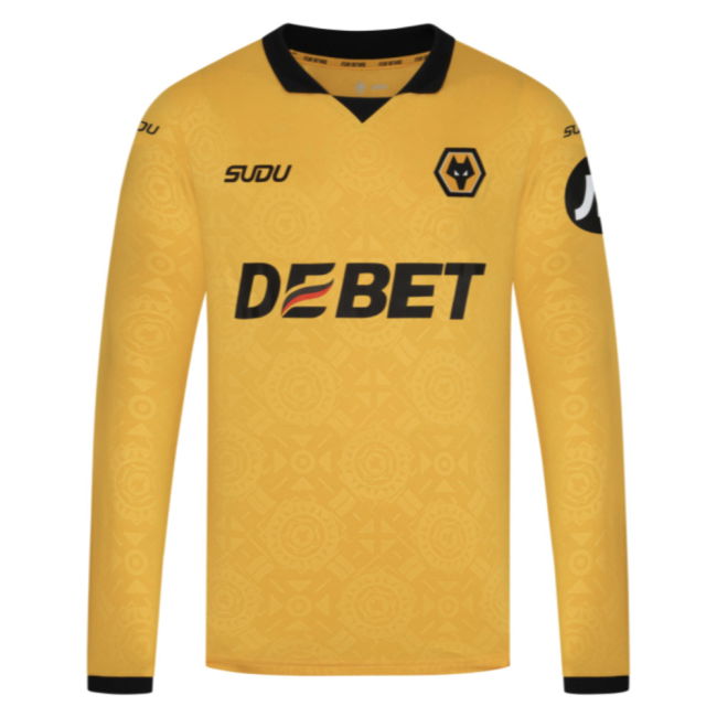 2025-2026 Wolves Long Sleeve Home Shirt (Arokodare 14)