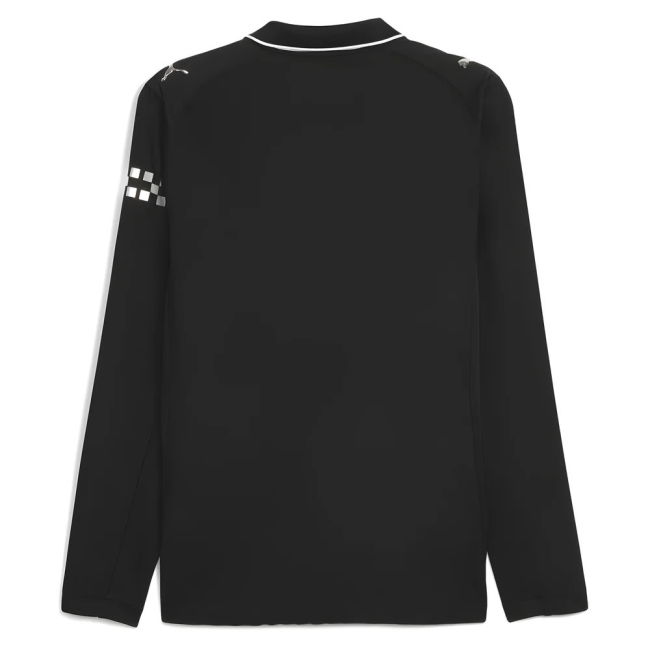 2025-2026 Man City Authentic Long Sleeve Away Shirt (Haaland 9)