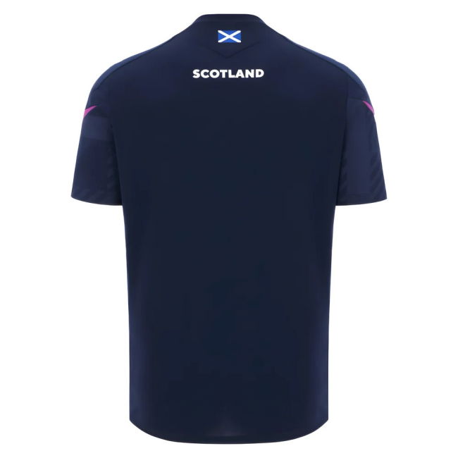 2025-2026 Scotland Rugby Training Poly Shirt (Navy) - Kids