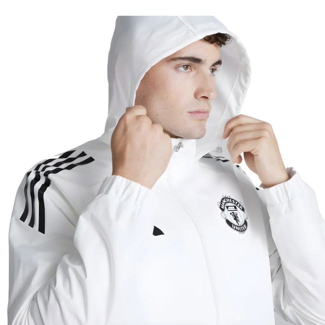 2025-2026 Man Utd Allweather Jacket (White)