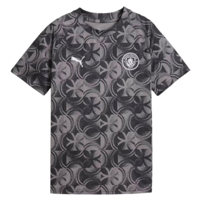 2025-2026 Man City Warm Up Jersey (Black) - Kids (Walker 2)