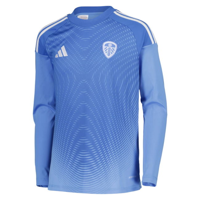 2025-2026 Leeds Home Long Sleeve Goalkeeper Shirt (Blue) - Kids (Cairns 21)