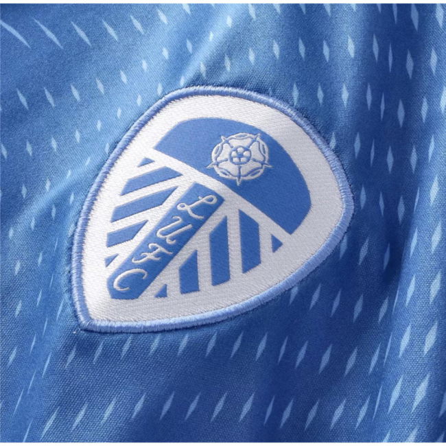 2025-2026 Leeds Home Long Sleeve Goalkeeper Shirt (Blue) - Kids