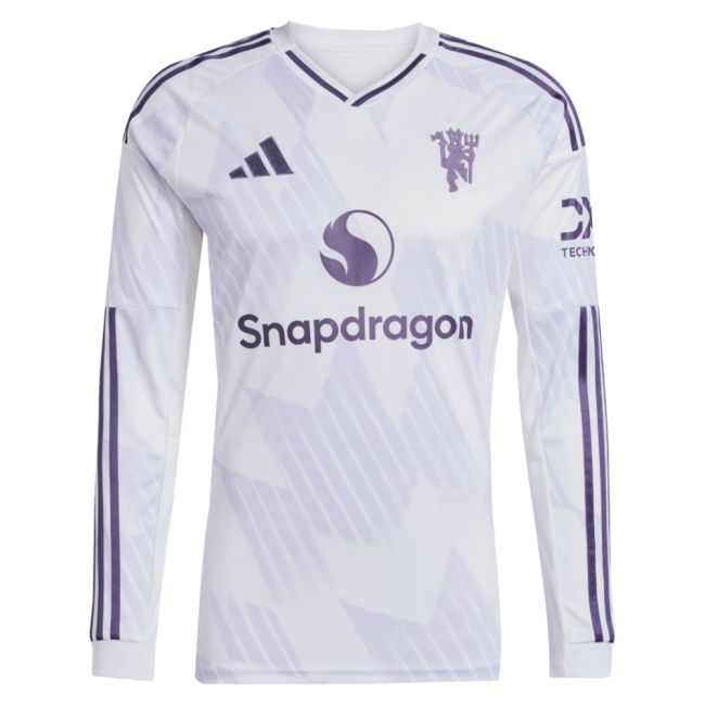 2025-2026 Man Utd Long Sleeve Away Shirt (Mazraoui 3)