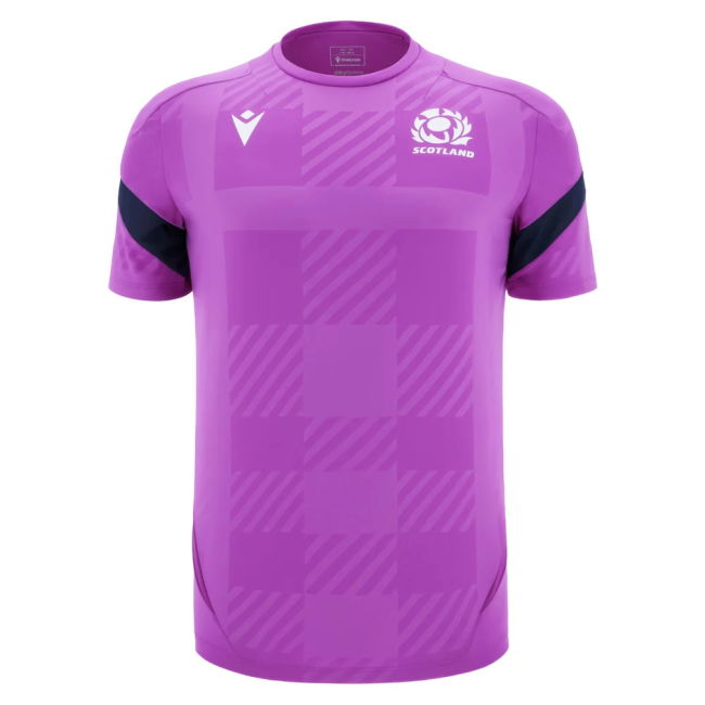 2025-2026 Scotland Rugby Training Poly Shirt (Purple) - Kids (Your Name)