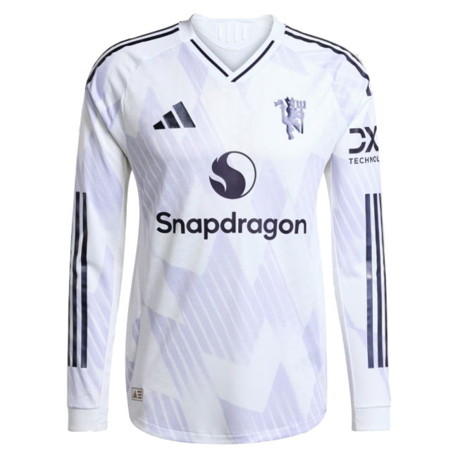 2025-2026 Man Utd Authentic Long Sleeve Away Shirt (Thomas 9)