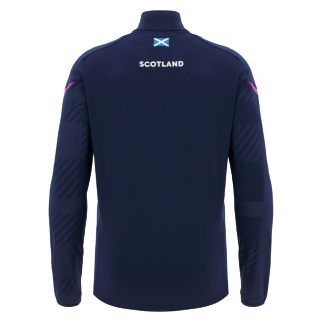 2025-2026 Scotland Rugby 1/4 Zip Training Top (Navy) - Kids