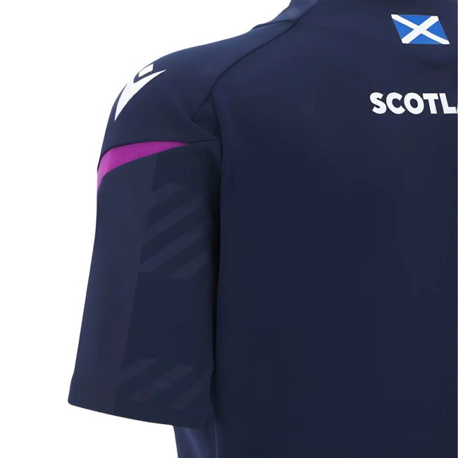 2025-2026 Scotland Rugby Training Shirt (Navy) - Womens