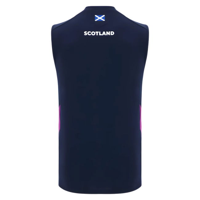 2025-2026 Scotland Poly Sleeveless Training Shirt (Navy)