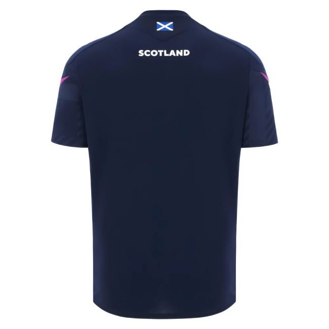 2025-2026 Scotland Rugby Training Poly Shirt (Navy)