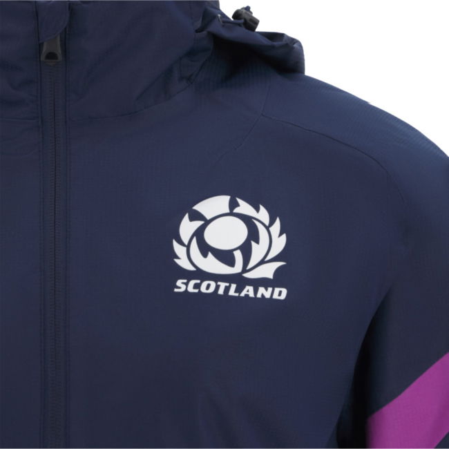 2025-2026 Scotland Rugby Rain Jacket (Navy) - Kids