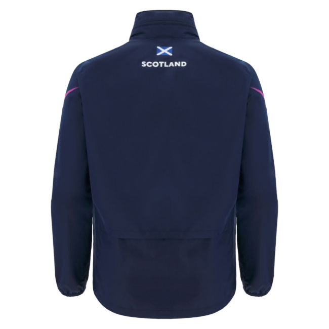 2025-2026 Scotland Rugby Training Rainjacket (Navy)