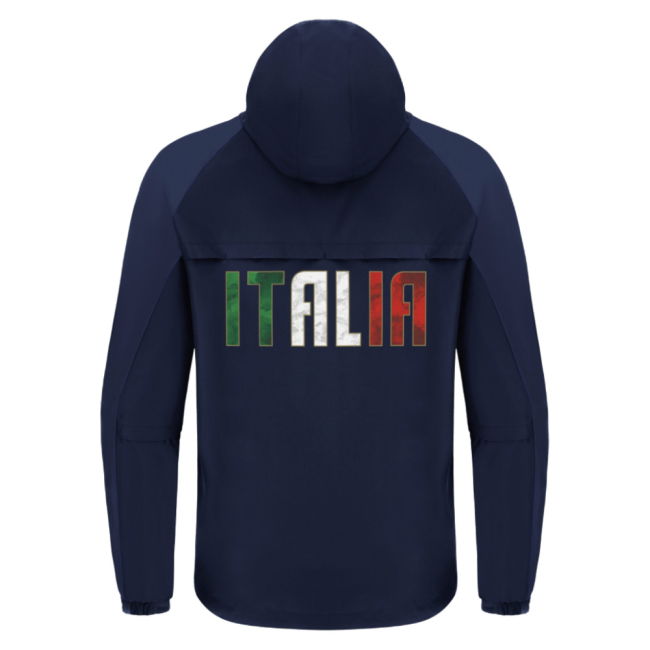 2025-2026 Italy FIR Rugby Rain Jacket (Navy)
