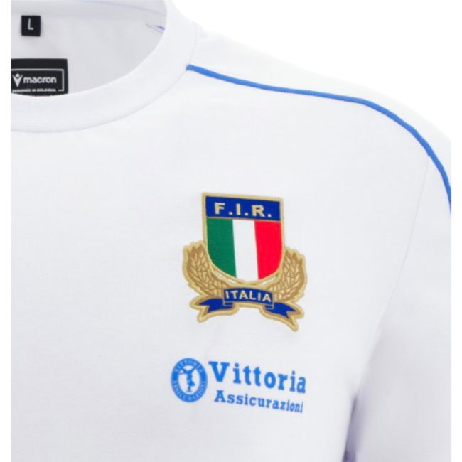 2025-2026 Italy FIR Rugby Ath Cotton Shirt (White)