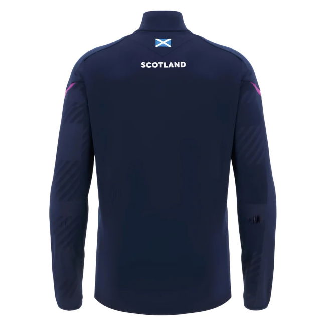 2025-2026 Scotland Rugby 1/4 Zip Training Top (Navy)