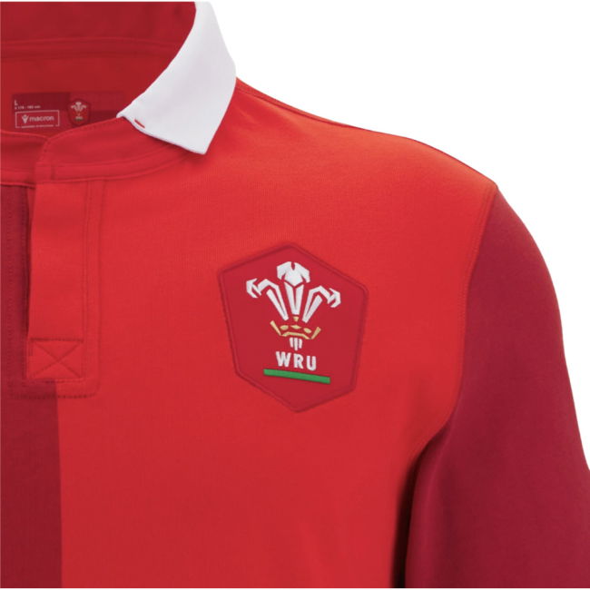 2025-2026 Wales Home Cotton LS Rugby Shirt