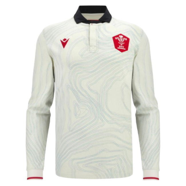 2025-2026 Wales WRU Rugby Away Cotton LS Shirt (Your Name)
