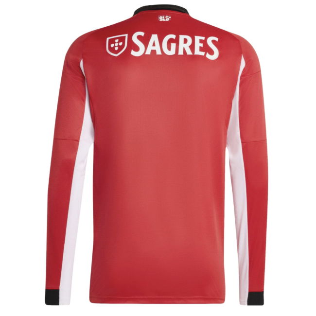 2025-2026 Benfica Long Sleeve Home Shirt