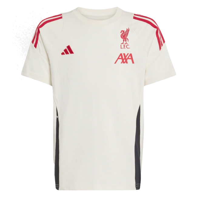 2025-2026 Liverpool Training Tee (White) - Kids (M.Salah 11)