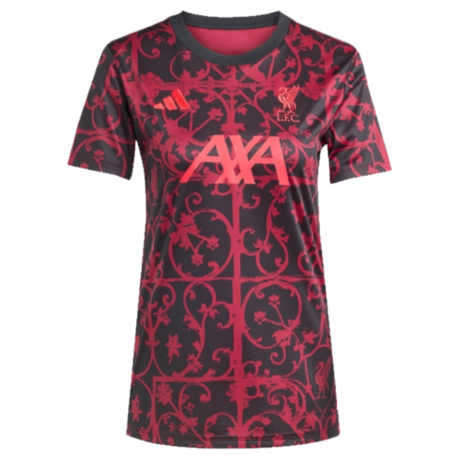 2025-2026 Liverpool Pre-Match Shirt (Black) - Womens (Rio 73)