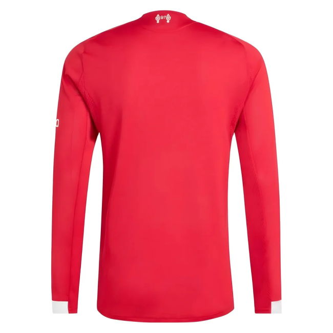 2025-2026 Liverpool Authentic Long Sleeve Home Shirt (M.Salah 11)