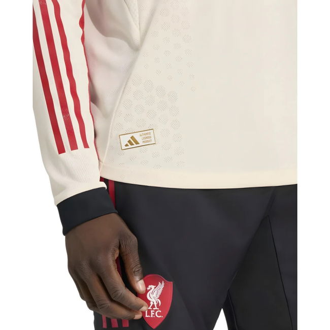 2025-2026 Liverpool Authentic Long Sleeve Away Shirt (M.Salah 11)