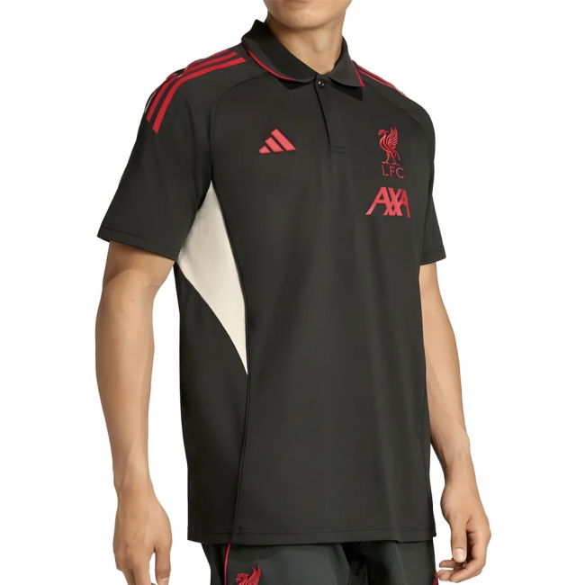 2025-2026 Liverpool Polo Shirt (Black)