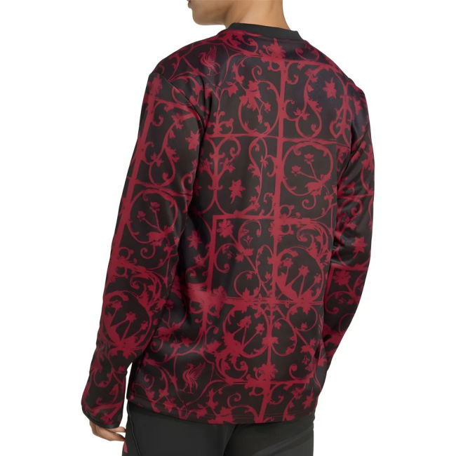 2025-2026 Liverpool Pre-Match Warm Top (Black) (M.Salah 11)