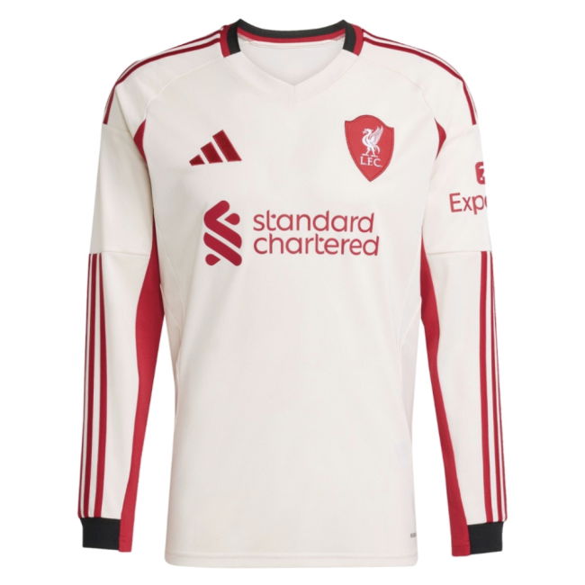 2025-2026 Liverpool Long Sleeve Away Shirt (M.Salah 11)