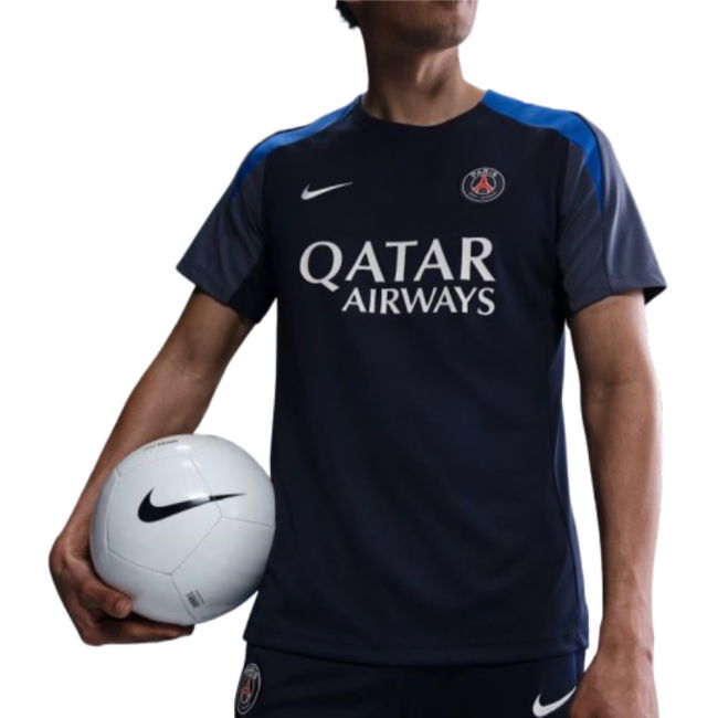 2025-2026 PSG Strike Dri-Fit Training Shirt (Navy) (Barcola 29)