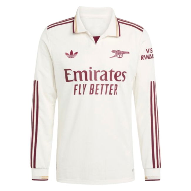 2025-2026 Arsenal Authentic Long Sleeve Third Shirt (Rice 41)