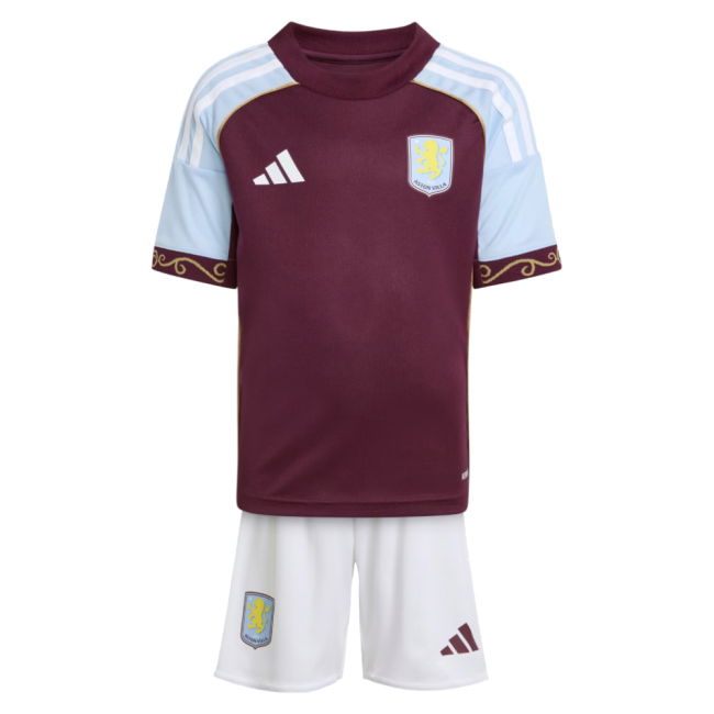 2025-2026 Aston Villa Home Mini Kit (Tielemans 8)