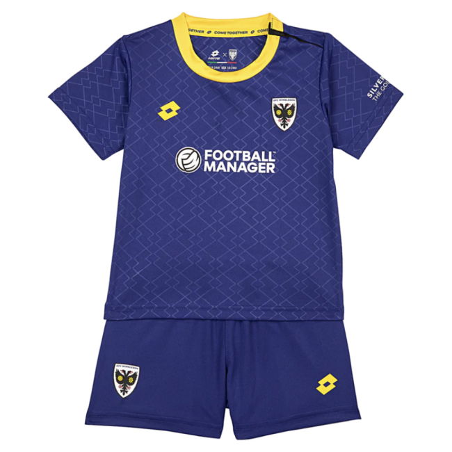2025-2026 AFC Wimbledon Home Mini Kit (Your Name)