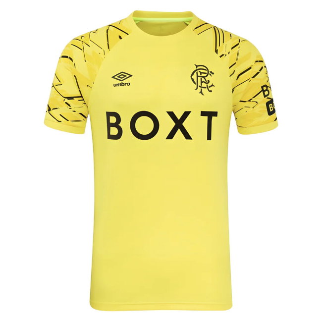 2025-2026 Rangers Home Goalkeeper Shirt (Yellow) - Kids (Your Name)