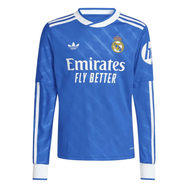 2025-2026 Real Madrid Long Sleeve Third Shirt (Kids) (Figo 10)