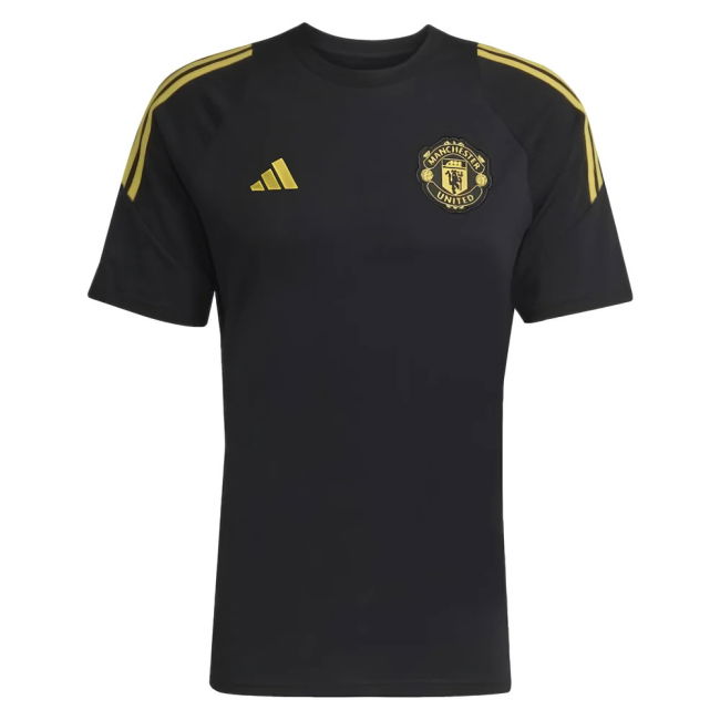 2025-2026 Man Utd EU Training Tee (Black) (Ronaldo 7)