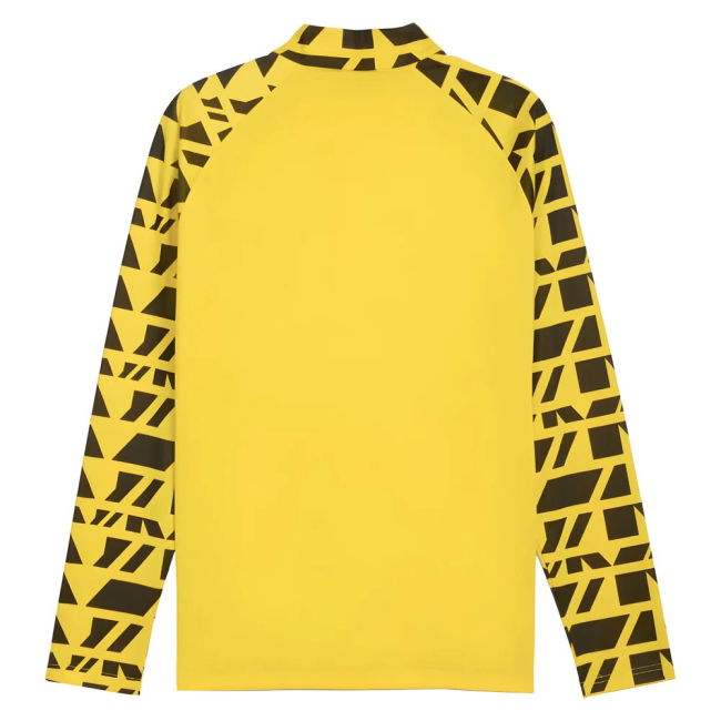 2025-2026 Borussia Dortmund Warm Up 1/4 Zip Top (Yellow)