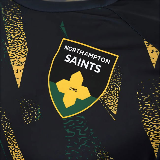 2025-2026 Northampton Saints Warm Up Shirt (Black)