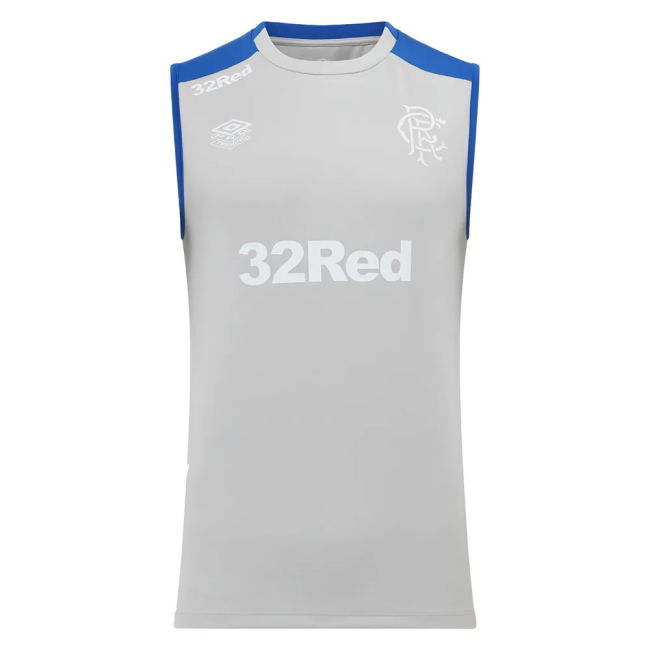 2025-2026 Rangers Pro Training Sleeveless Tee (Grey) (Your Name)
