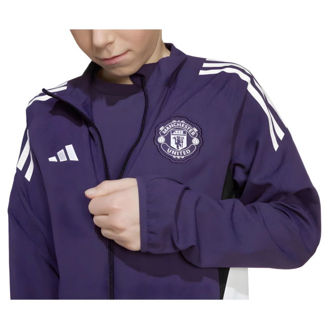 2025-2026 Man Utd Presentation Jacket (Aurora Plum) - Kids